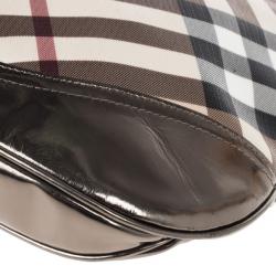 Pre Owned Burberry Nova Check Buckle Hobo