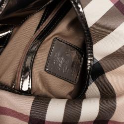 Pre Owned Burberry Nova Check Buckle Hobo