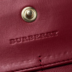 مملوكة مسبقًا Burberry Black Leather Continental Wallet