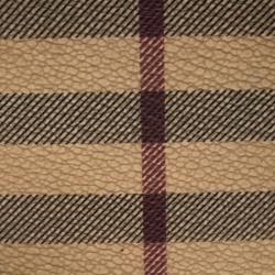 Pre Owned محفظة نقود معدنية بربري كانفاس مقوى كاروهات هايماركت بيج/ حمرا ء