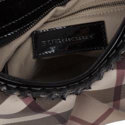 مملوكة مسبقًا Burbbery Nova Check Studded Medium Hobo