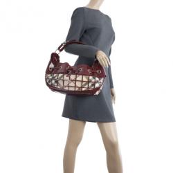 مملوكة مسبقًا Burberry Super Nova Mini Warrior Studded Hobo