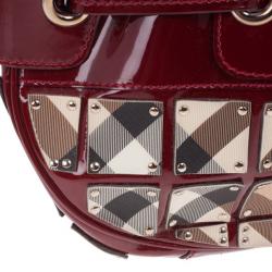 مملوكة مسبقًا Burberry Super Nova Mini Warrior Studded Hobo