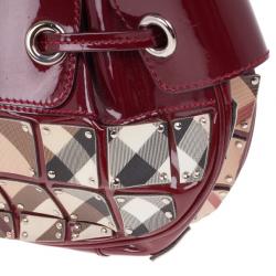 مملوكة مسبقًا Burberry Super Nova Mini Warrior Studded Hobo