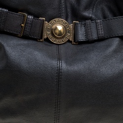 Pre Owned Burberry Black Leather Lambeth Hobo