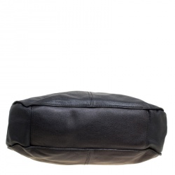Pre Owned Burberry Black Leather Lambeth Hobo