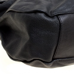 Pre Owned Burberry Black Leather Lambeth Hobo