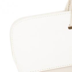 Pre Owned Burberry Cream Canvas Stowell Roll Up Tote