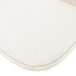 Pre Owned Burberry Cream Canvas Stowell Roll Up Tote
