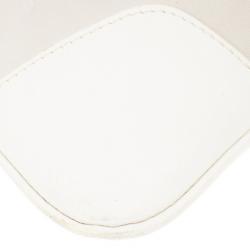 Pre Owned Burberry Cream Canvas Stowell Roll Up Tote