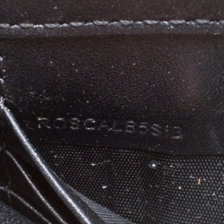 Pre Owned Burberry Black Leather Small Langley Clutch