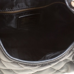 Pre Owned Burberry Black Quilted Leather Brooke Hobo