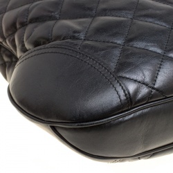 Pre Owned Burberry Black Quilted Leather Brooke Hobo
