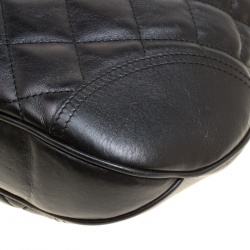 Pre Owned Burberry Black Quilted Leather Brooke Hobo