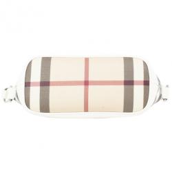 مملوكة مسبقًا Burberry Small Canvas and Leather Check Shoulder Bag