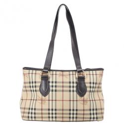 Burberry Haymarket Check Tote Bag