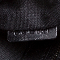 Pre Owned Burberry Black Mega Check Canvas and Leather Tote