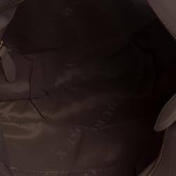 Pre Owned Burberry Medium Leather Corner Studded Hobo Bag