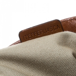 Pre Owned Burberry Multicolor/Brown Canvas and Leather Mega Check Tote