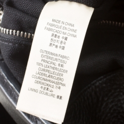 Pre Owned Burberry Black Leather Studded Susanna Bucket Bag