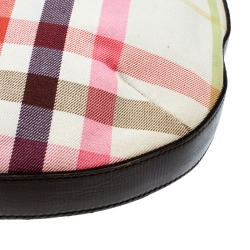 Pre Owned Burberry Multicolor House Check Canvas Hobo