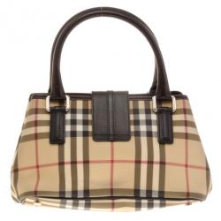 Pre Owned Burberry Small ‘Eden’ Nova Check Satchel