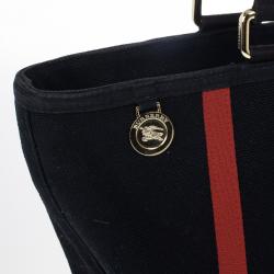 مملوكة مسبقًا Burberry Black Canvas Tote