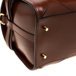 Pre Owned حقيبة بربري بولر حزام جلد بريدل بنية