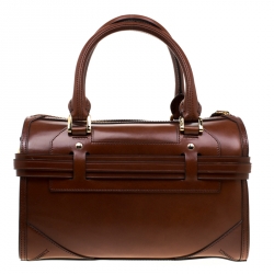 Pre Owned حقيبة بربري بولر حزام جلد بريدل بنية