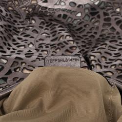 Pre Owned Burberry Silver Nickel Lasercut Leather and Supernova Check Brooklyn Bag