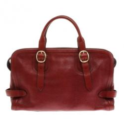 Pre Owned Burberry Leather Signature Bag