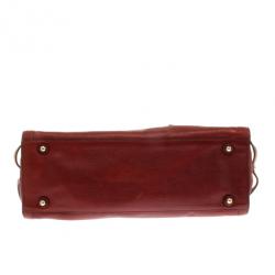 Pre Owned Burberry Leather Signature Bag