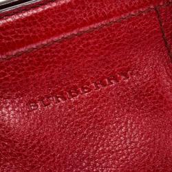 Pre Owned Burberry Leather Signature Bag