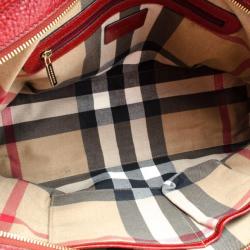 Pre Owned Burberry Leather Signature Bag