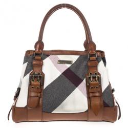 Pre Owned Burberry Mega Check Tote