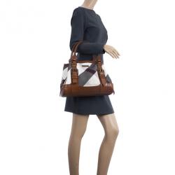 Pre Owned Burberry Mega Check Tote