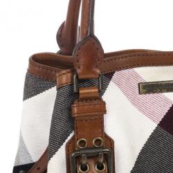 Pre Owned Burberry Mega Check Tote