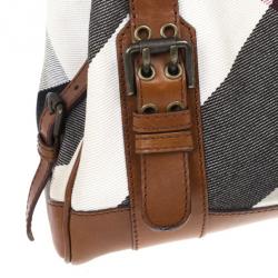 Pre Owned Burberry Mega Check Tote