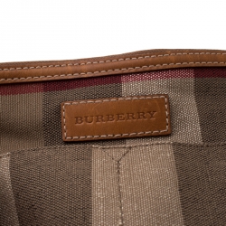 Pre Owned Burberry Multicolor Sussana Check Print Canvas Bucket Bag