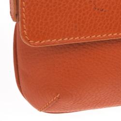 مملوكة مسبقًا Burberry Leather Fringe Flap Shoulder Handbag