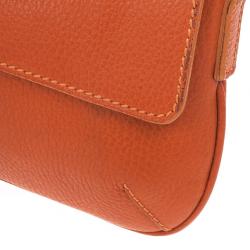 مملوكة مسبقًا Burberry Leather Fringe Flap Shoulder Handbag