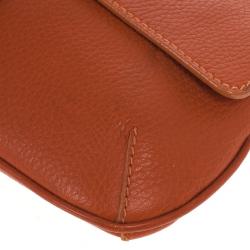 مملوكة مسبقًا Burberry Leather Fringe Flap Shoulder Handbag