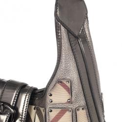 Pre Owned Burberry Warrior Nova Check ‘Brooke’ Hobo