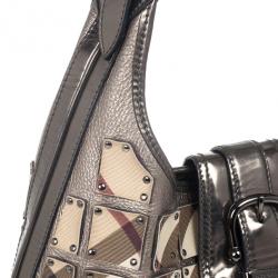 Pre Owned Burberry Warrior Nova Check ‘Brooke’ Hobo