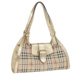 مملوكة مسبقًا Burberry Haymerket Check Shoulder Bag