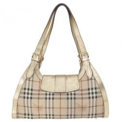 مملوكة مسبقًا Burberry Haymerket Check Shoulder Bag