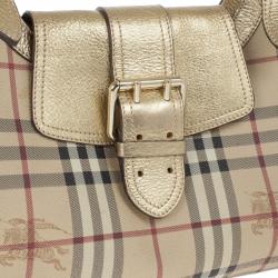 مملوكة مسبقًا Burberry Haymerket Check Shoulder Bag