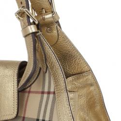 مملوكة مسبقًا Burberry Haymerket Check Shoulder Bag