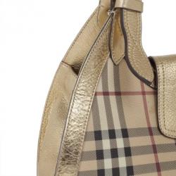 مملوكة مسبقًا Burberry Haymerket Check Shoulder Bag