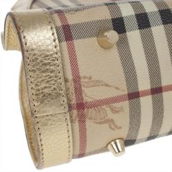 مملوكة مسبقًا Burberry Haymerket Check Shoulder Bag